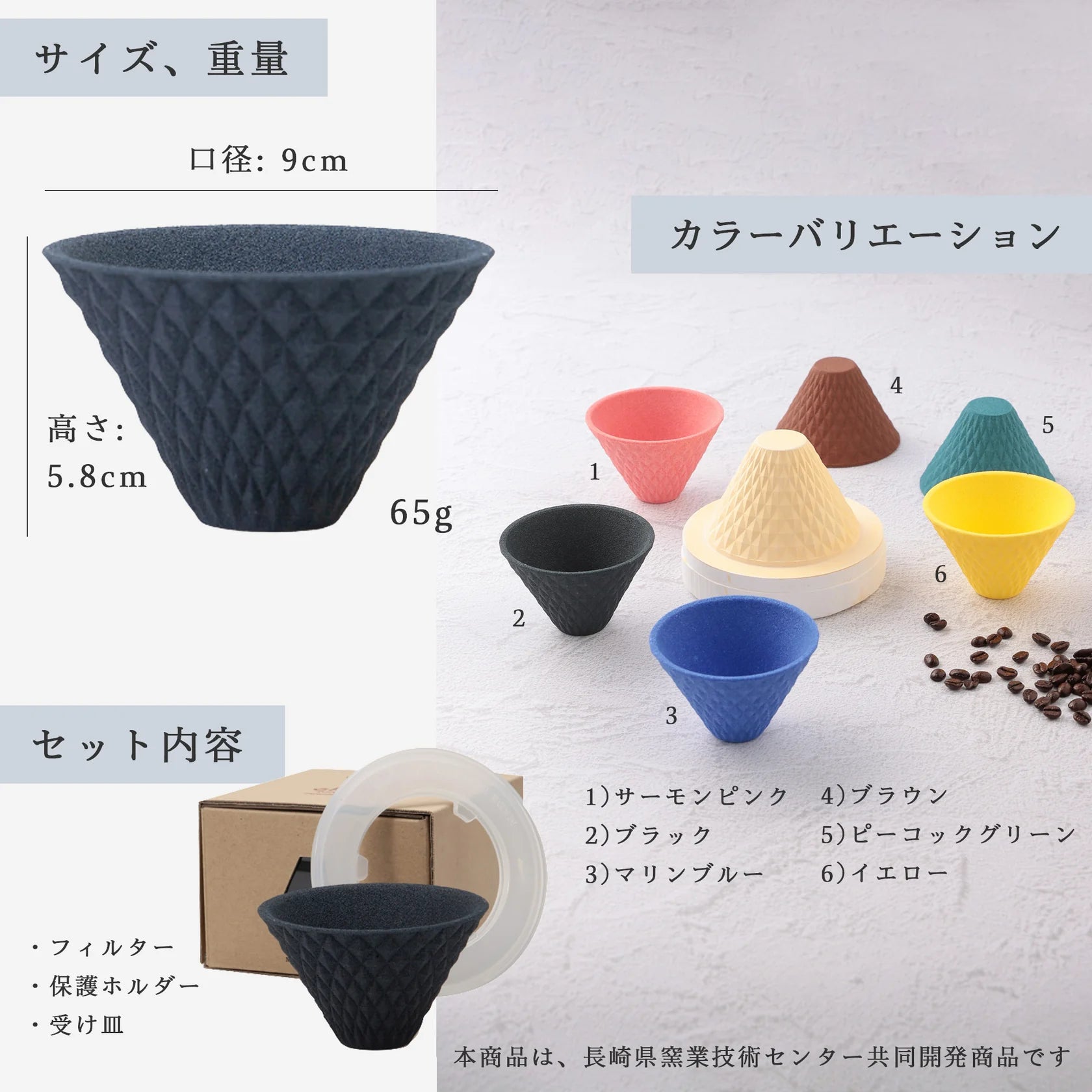 Sancera 139 Ekubo One Drip Coffee Filter |陶瓷咖啡免濾紙濾杯|波佐見燒