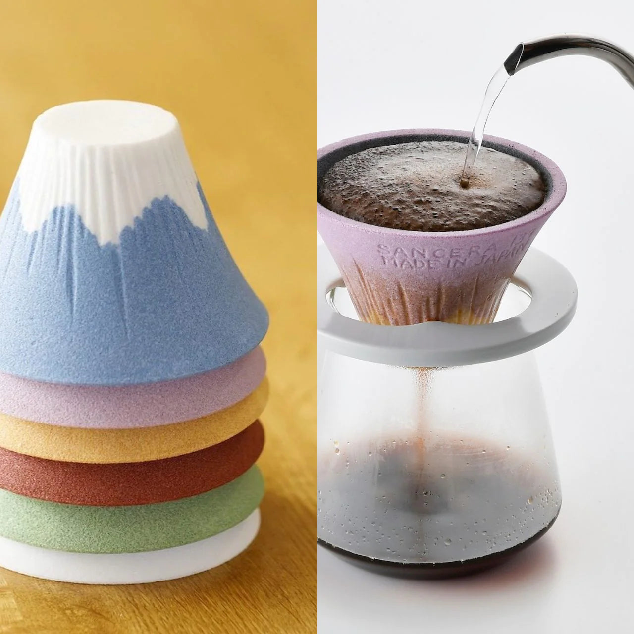 SANCERA 139 - COFIL fuji 富士山濾杯 日本製 |陶瓷咖啡免濾紙濾杯|波佐見燒