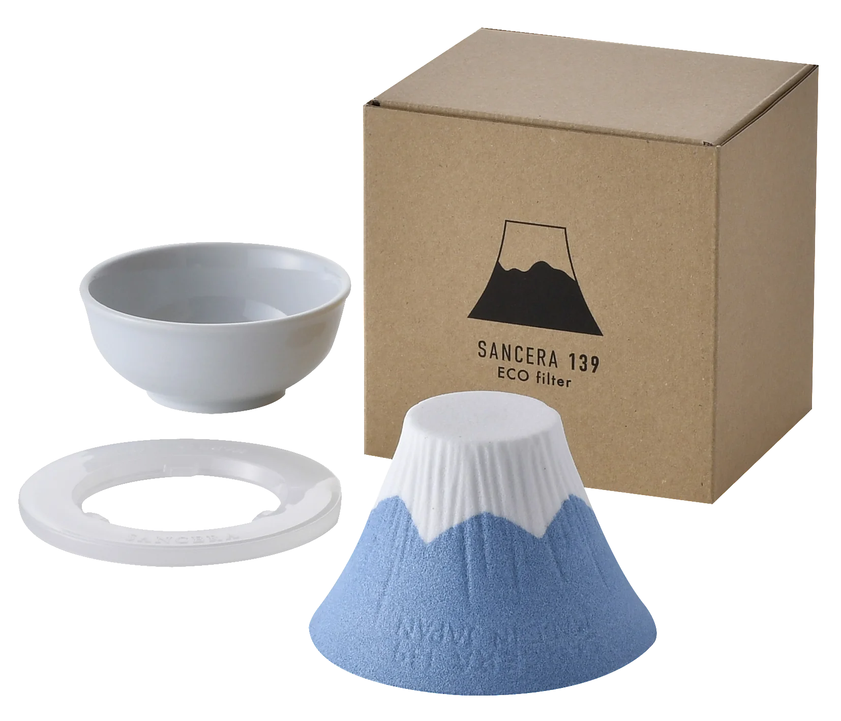 SANCERA 139 - COFIL fuji 富士山濾杯 日本製 |陶瓷咖啡免濾紙濾杯|波佐見燒