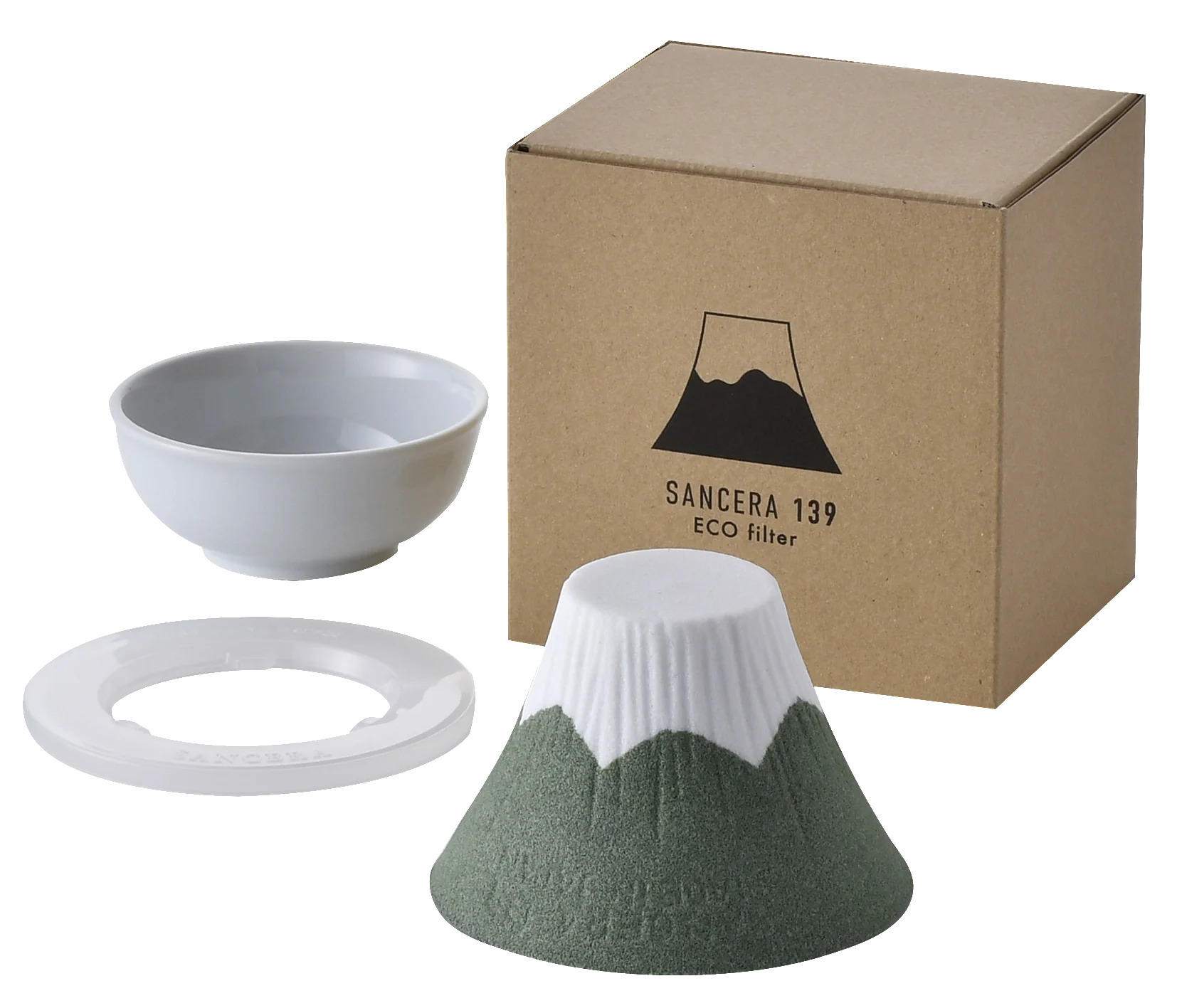 SANCERA 139 - COFIL fuji 富士山濾杯 日本製 |陶瓷咖啡免濾紙濾杯|波佐見燒