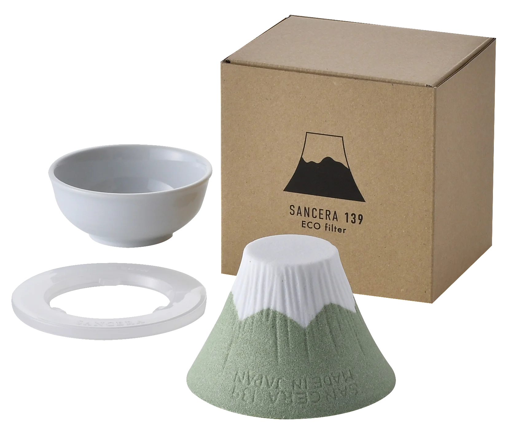 SANCERA 139 - COFIL fuji 富士山濾杯 日本製 |陶瓷咖啡免濾紙濾杯|波佐見燒