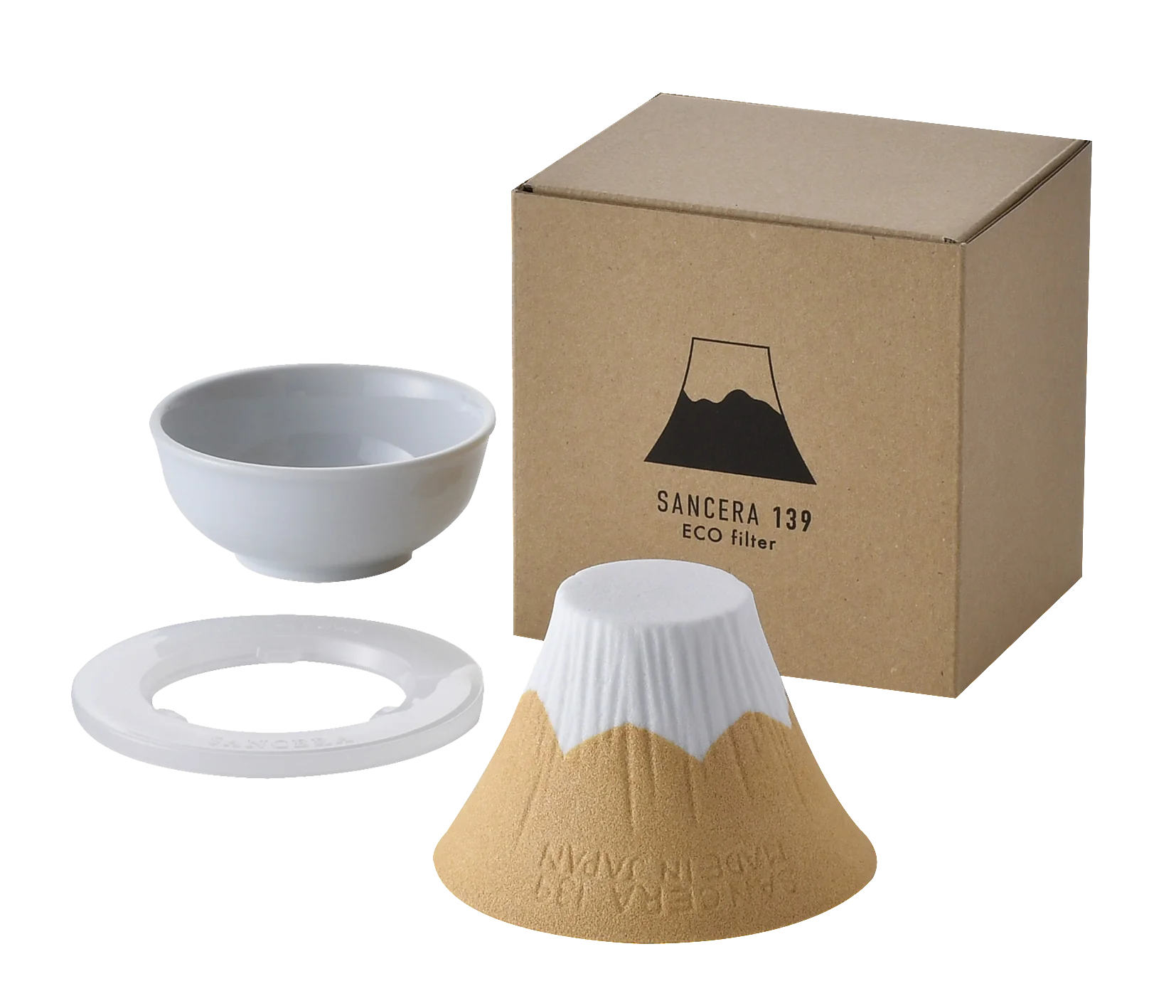 SANCERA 139 - COFIL fuji 富士山濾杯 日本製 |陶瓷咖啡免濾紙濾杯|波佐見燒