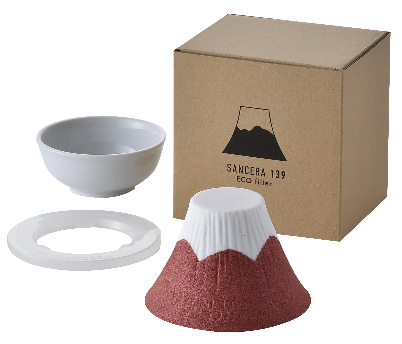 SANCERA 139 - COFIL fuji 富士山濾杯 日本製 |陶瓷咖啡免濾紙濾杯|波佐見燒